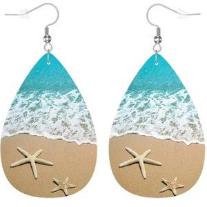 NEW "On the Beach" 2.5 inch Dangle Drop Earrings